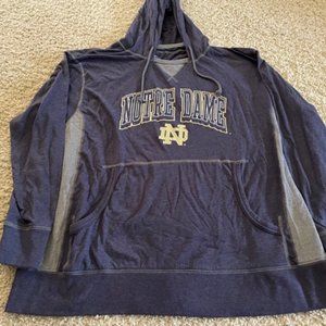 Notre Dame 2XL Lightweight Hooded Sweatshirt